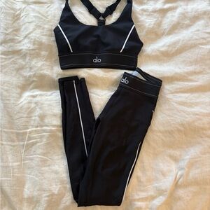 Alo Suit Up Set - Small Bra, XS Legging